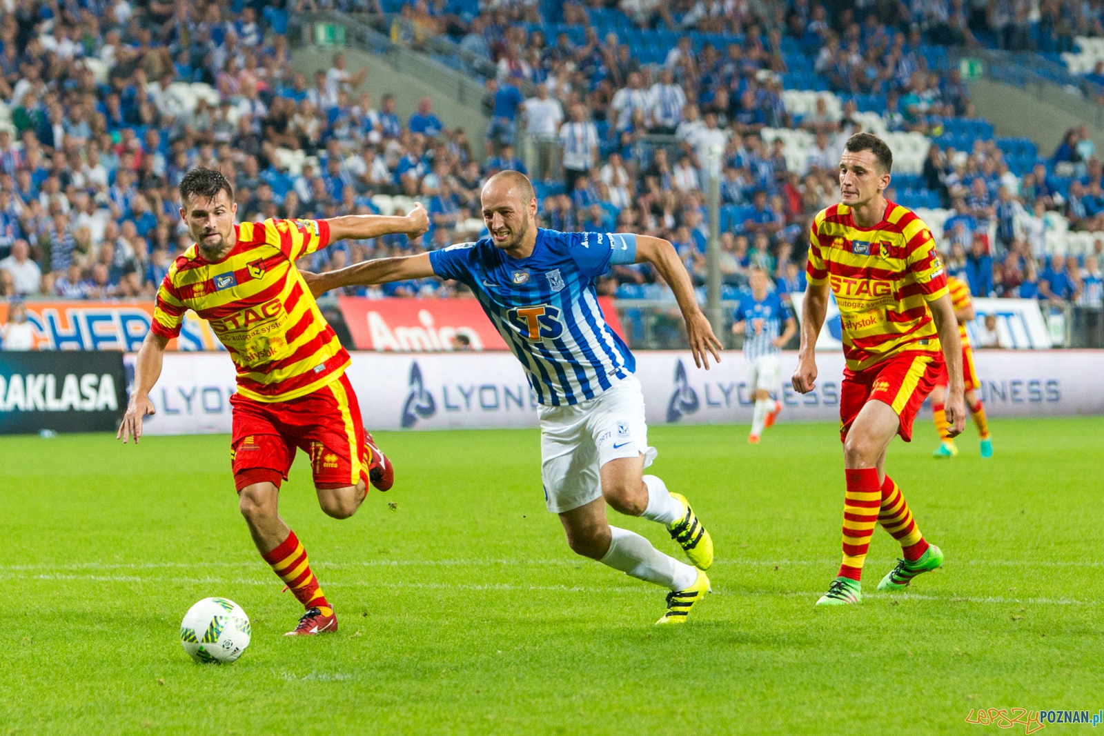 3. kolejka Lotto Ekstraklasy - Lech Poznań - Jagiellonia Biały Foto: lepszyPOZNAN.pl / Piotr Rychter 3. kolejka Lotto Ekstraklasy - Lech Poznań - Jagiellonia Biały Foto: lepszyPOZNAN.pl / Piotr Rychter