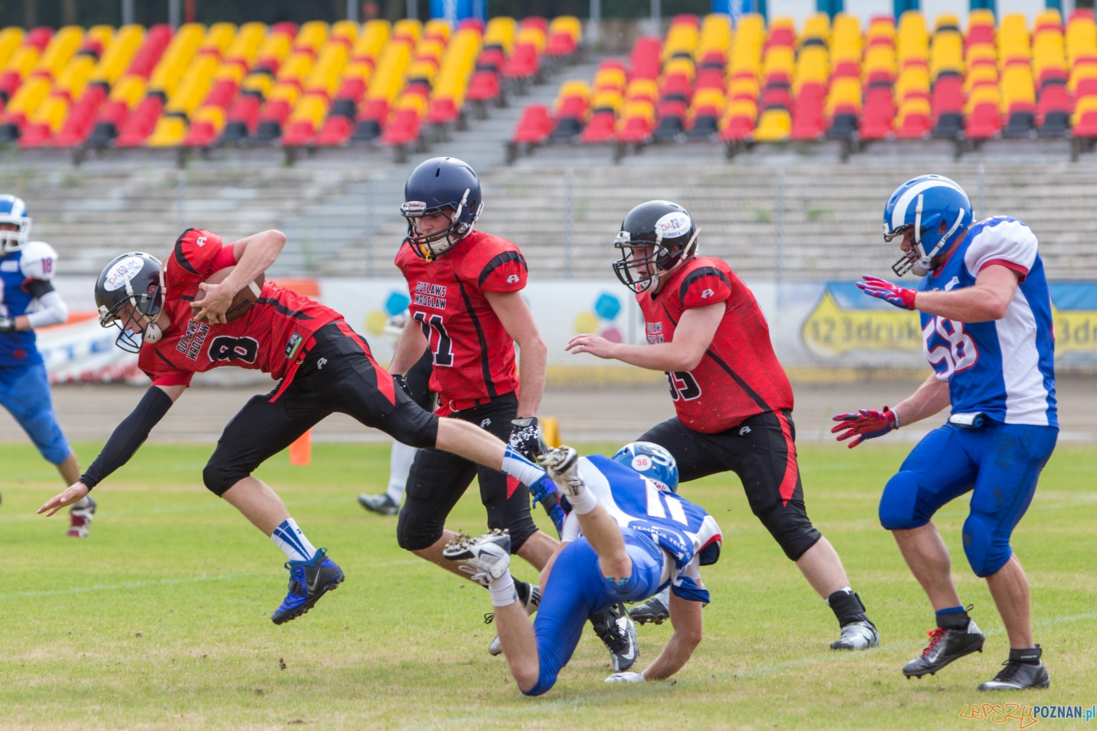 Kozły Poznań vs Wrocław Outlaws Foto: lepszyPOZNAN.pl / Piotr Rychter Kozły Poznań vs Wrocław Outlaws Foto: lepszyPOZNAN.pl / Piotr Rychter