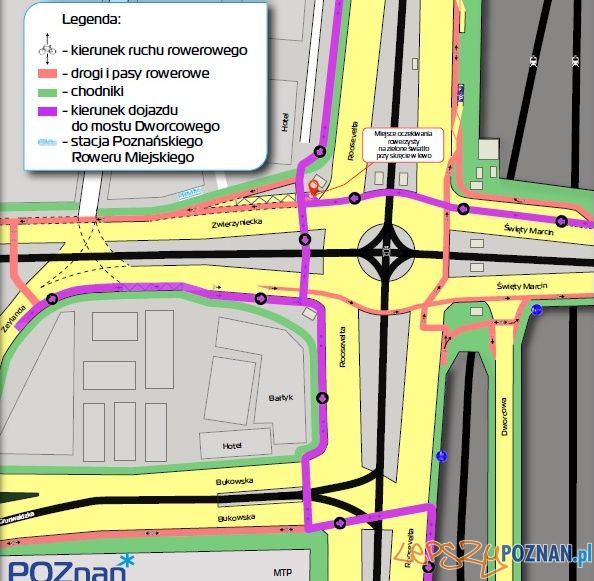Kaponiera - przejazd rowerem do Mostu Dworcowego Foto: UMP Kaponiera - przejazd rowerem do Mostu Dworcowego Foto: UMP
