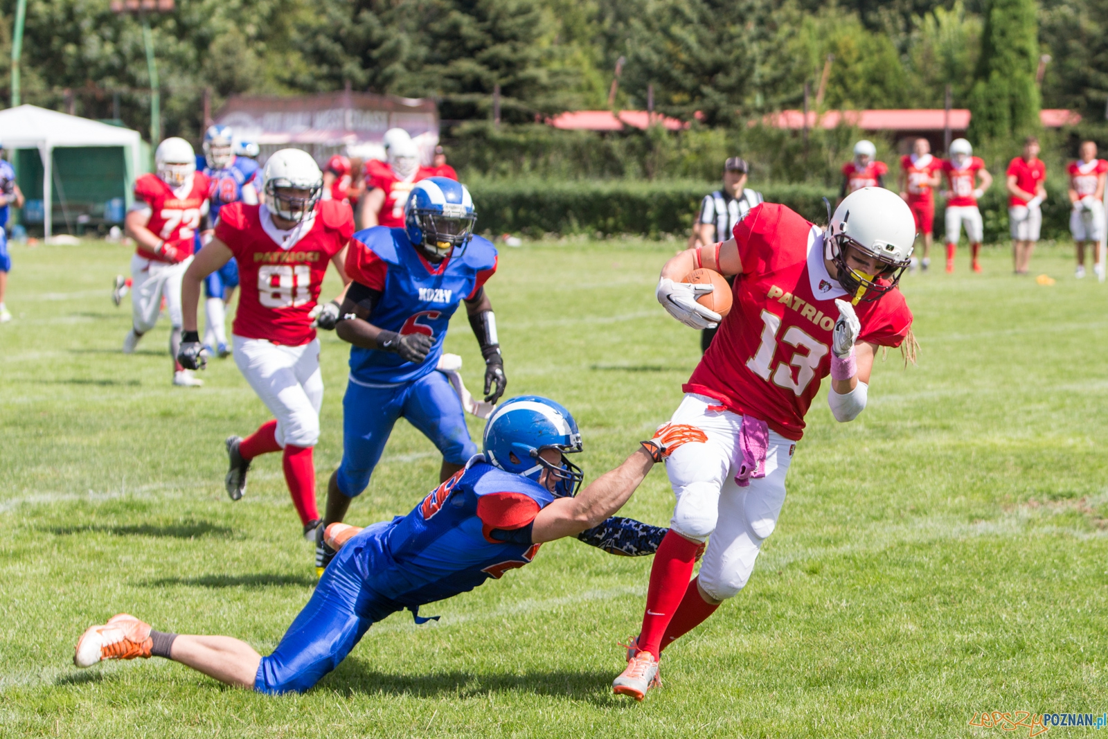 Koz艂y Pozna艅 B - Patrioci Pozna艅 - 8. kolejka PLFA II Foto: lepszyPOZNAN.pl / Piotr Rychter Koz艂y Pozna艅 B - Patrioci Pozna艅 - 8. kolejka PLFA II Foto: lepszyPOZNAN.pl / Piotr Rychter