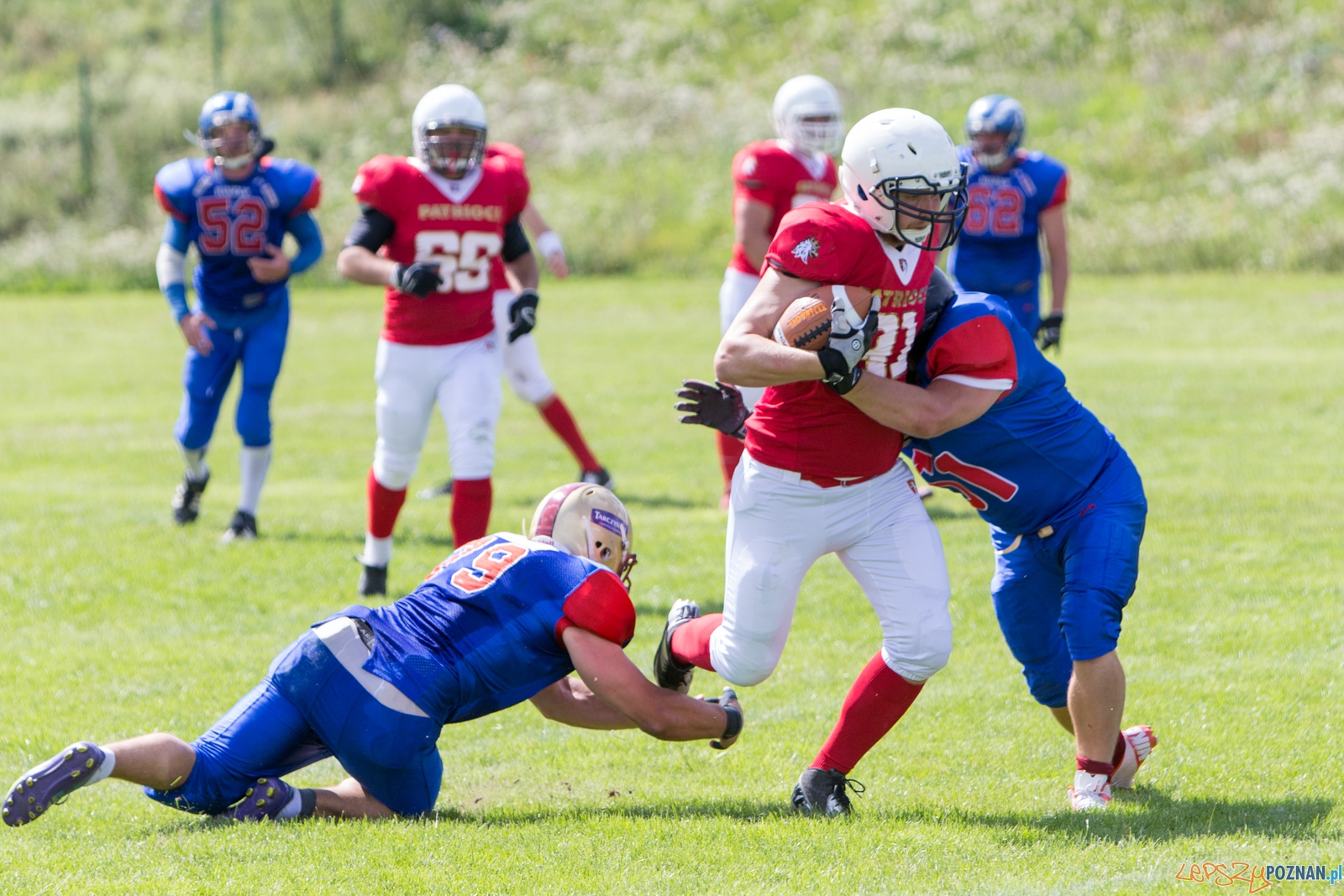 Koz艂y Pozna艅 B - Patrioci Pozna艅 - 8. kolejka PLFA II Foto: lepszyPOZNAN.pl / Piotr Rychter Koz艂y Pozna艅 B - Patrioci Pozna艅 - 8. kolejka PLFA II Foto: lepszyPOZNAN.pl / Piotr Rychter