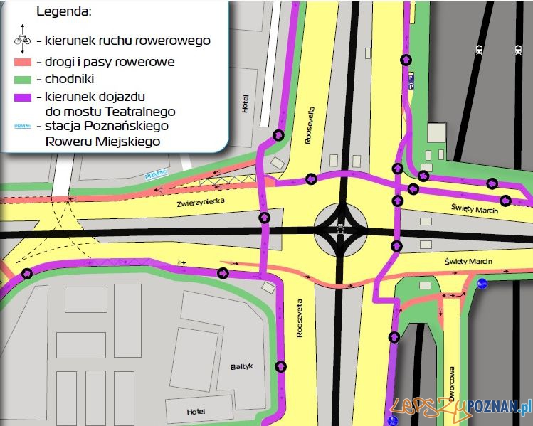 Kaponiera - przejazd rowerem do Mostu Teatralnego Foto: UMP Kaponiera - przejazd rowerem do Mostu Teatralnego Foto: UMP