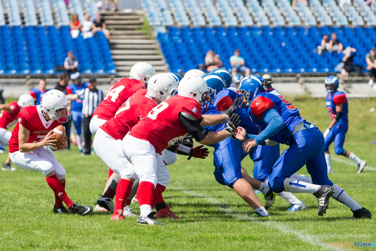 Koz艂y Pozna艅 B - Patrioci Pozna艅 - 8. kolejka PLFA II Foto: lepszyPOZNAN.pl / Piotr Rychter Koz艂y Pozna艅 B - Patrioci Pozna艅 - 8. kolejka PLFA II Foto: lepszyPOZNAN.pl / Piotr Rychter
