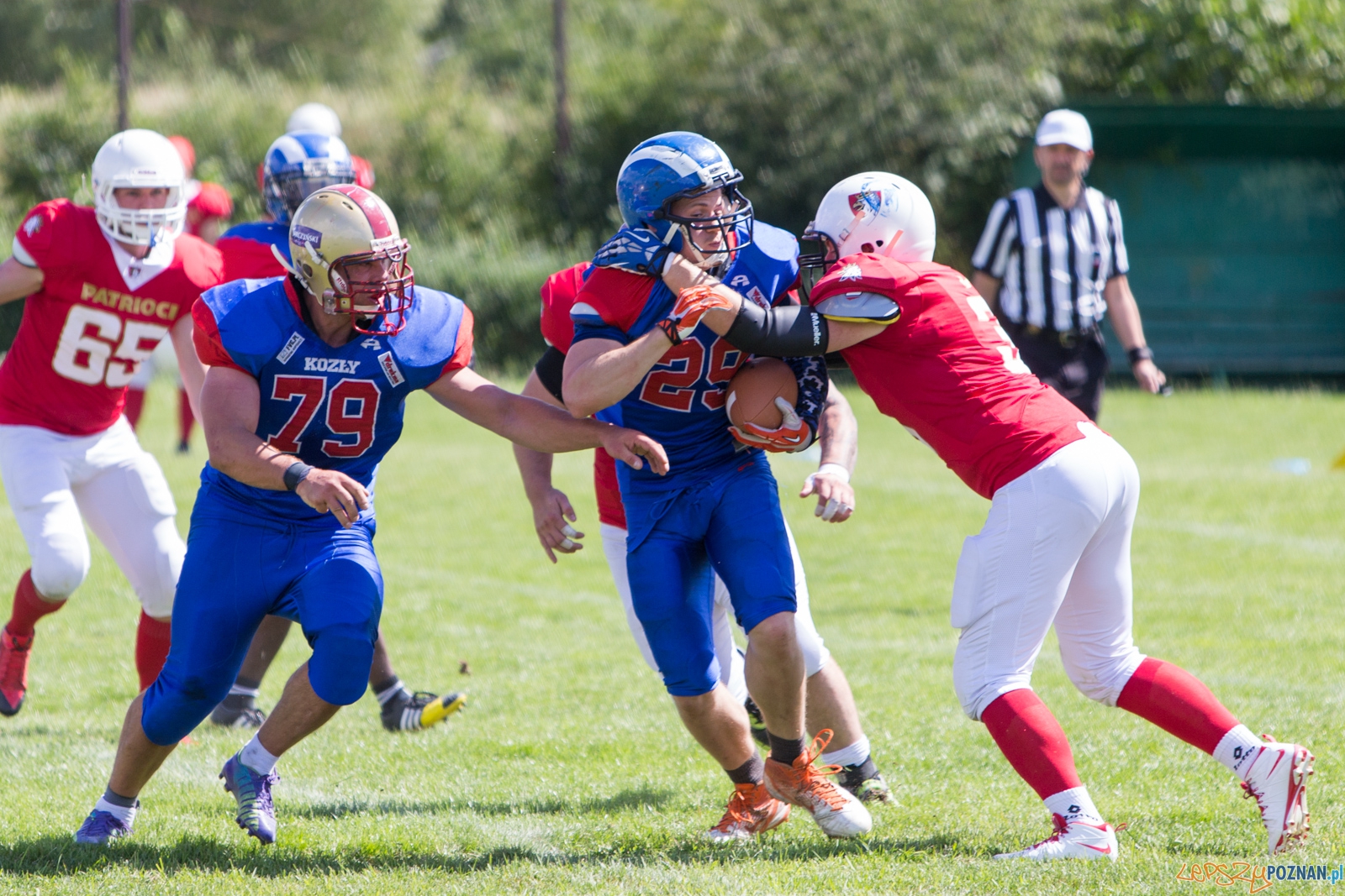 Koz艂y Pozna艅 B - Patrioci Pozna艅 - 8. kolejka PLFA II Foto: lepszyPOZNAN.pl / Piotr Rychter Koz艂y Pozna艅 B - Patrioci Pozna艅 - 8. kolejka PLFA II Foto: lepszyPOZNAN.pl / Piotr Rychter