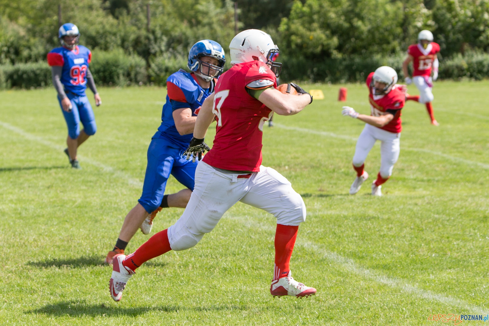 Koz艂y Pozna艅 B - Patrioci Pozna艅 - 8. kolejka PLFA II Foto: lepszyPOZNAN.pl / Piotr Rychter Koz艂y Pozna艅 B - Patrioci Pozna艅 - 8. kolejka PLFA II Foto: lepszyPOZNAN.pl / Piotr Rychter