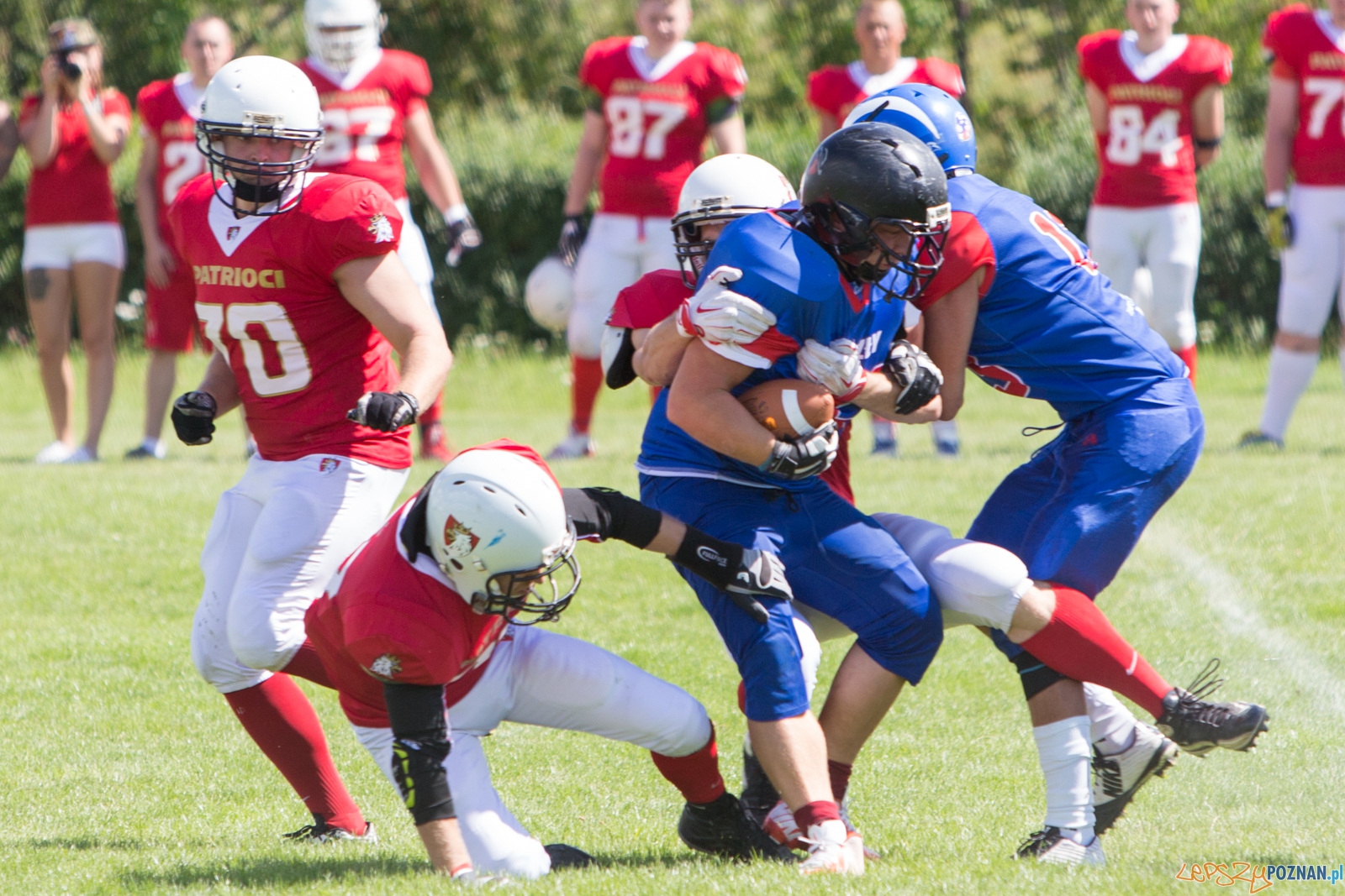 Koz艂y Pozna艅 B - Patrioci Pozna艅 - 8. kolejka PLFA II Foto: lepszyPOZNAN.pl / Piotr Rychter Koz艂y Pozna艅 B - Patrioci Pozna艅 - 8. kolejka PLFA II Foto: lepszyPOZNAN.pl / Piotr Rychter