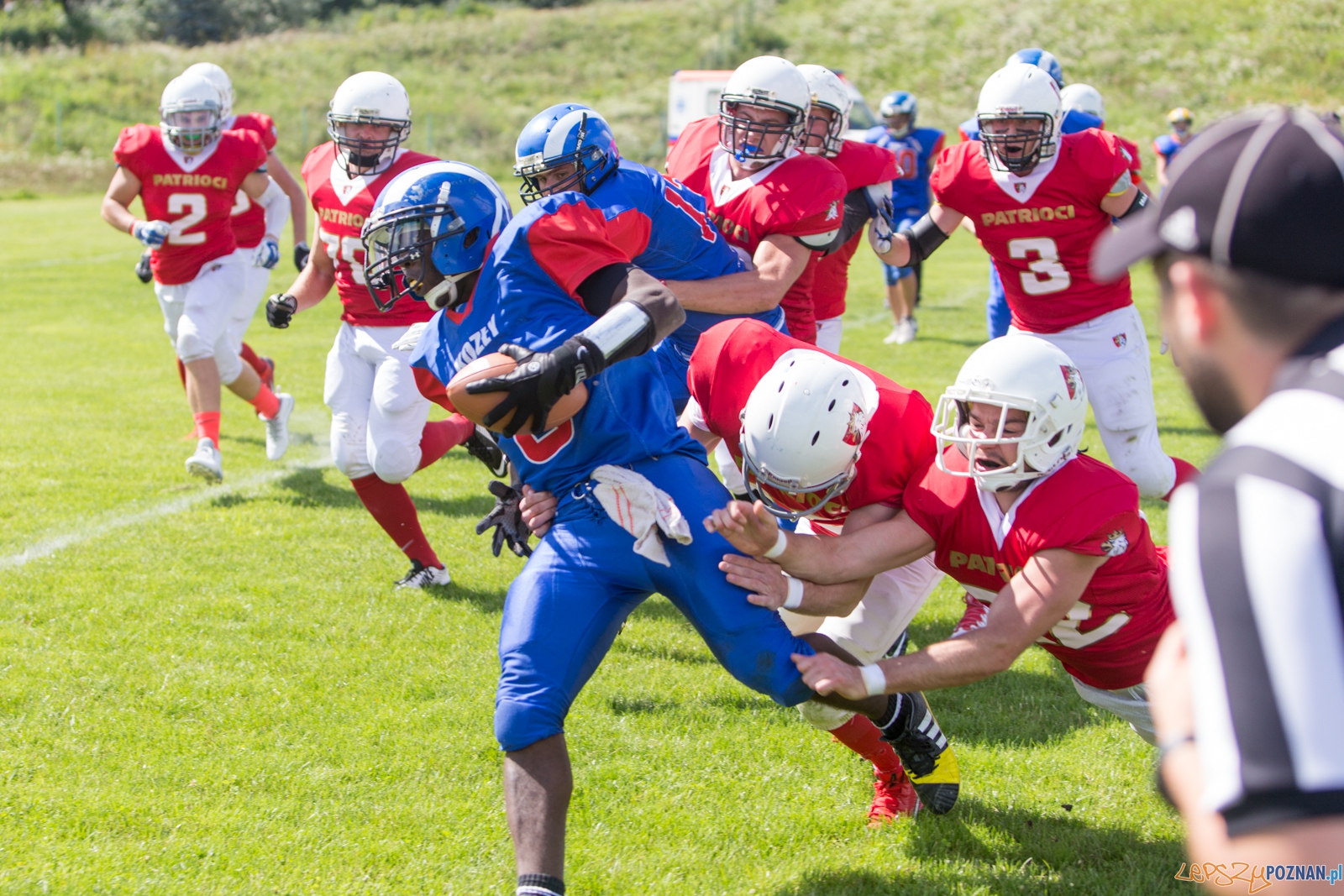 Koz艂y Pozna艅 B - Patrioci Pozna艅 - 8. kolejka PLFA II Foto: lepszyPOZNAN.pl / Piotr Rychter Koz艂y Pozna艅 B - Patrioci Pozna艅 - 8. kolejka PLFA II Foto: lepszyPOZNAN.pl / Piotr Rychter