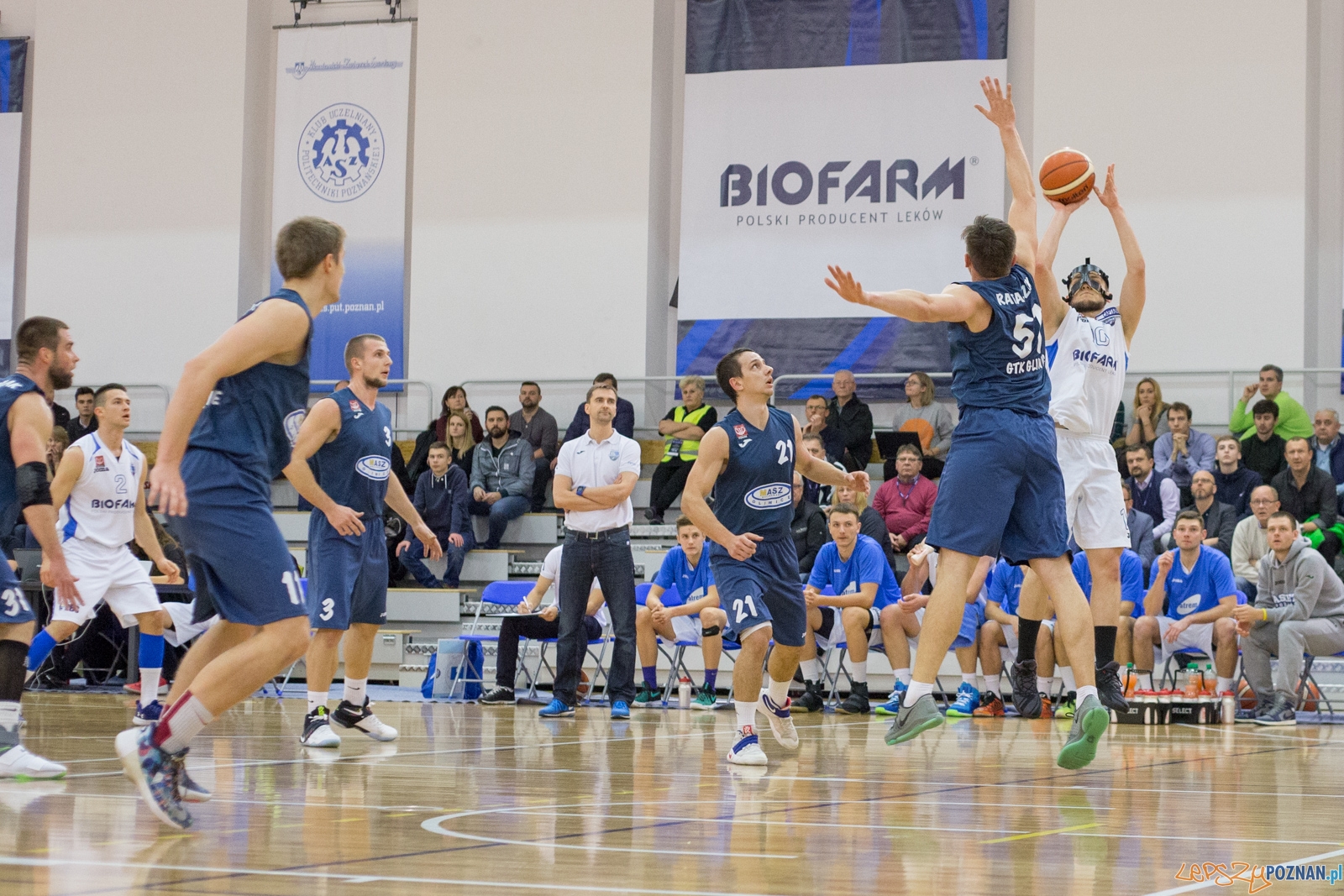 Biofarm Basket Poznań - GKS Gliwice  Foto: lepszyPOZNAN.pl / Piotr Rychter