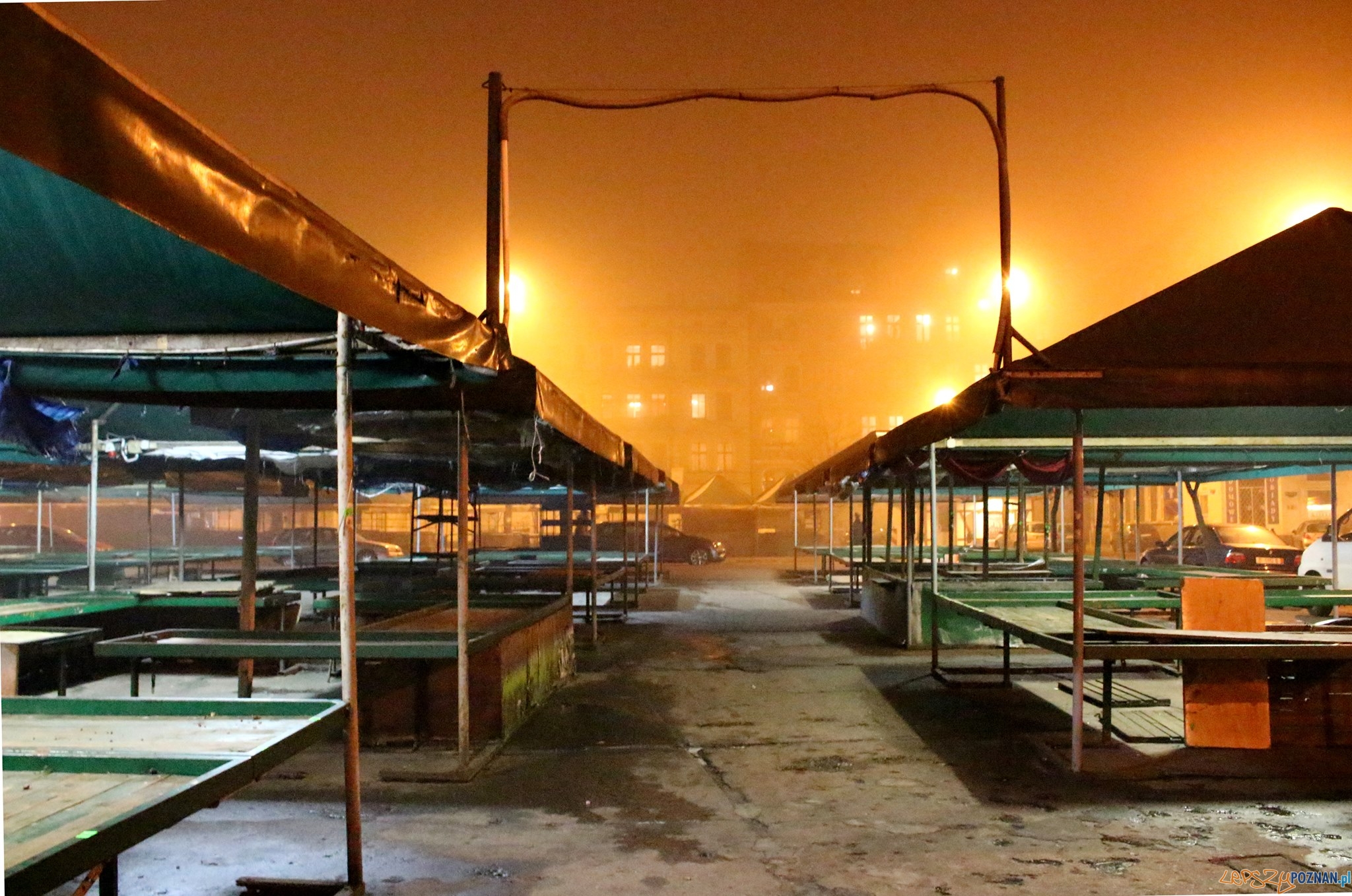 Rynek Łazarski nocą  Foto: Klub Krąg