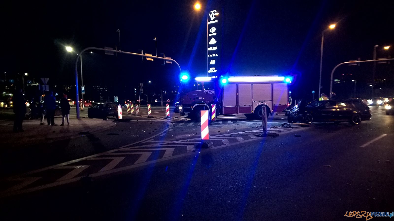 Wypadek przy Posnanii Foto: Straż Miejska Wypadek przy Posnanii Foto: Straż Miejska