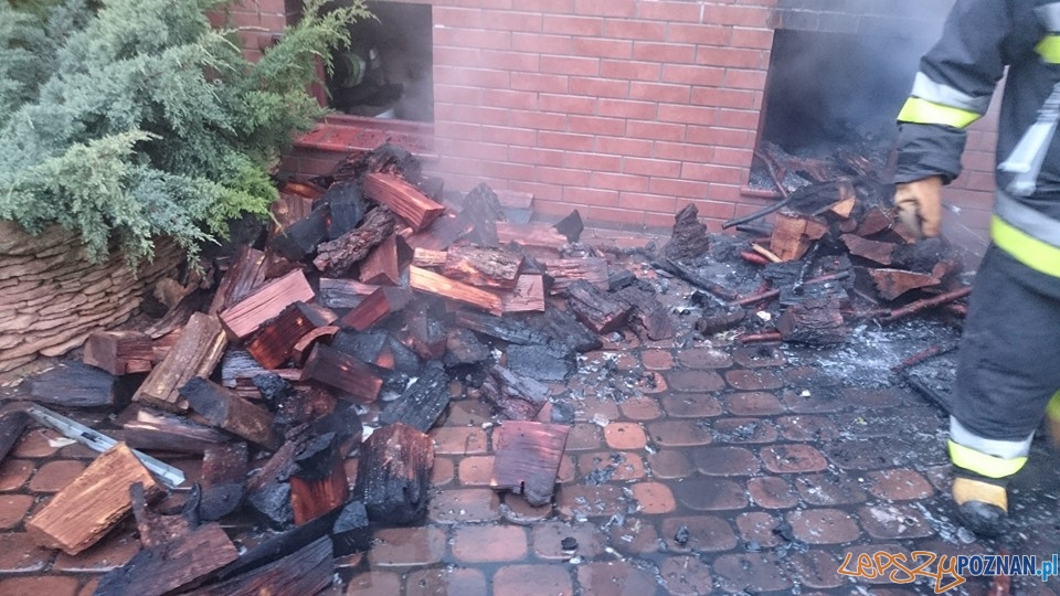 Pożar w piwnicy Foto: OSP Suchy Las Pożar w piwnicy Foto: OSP Suchy Las