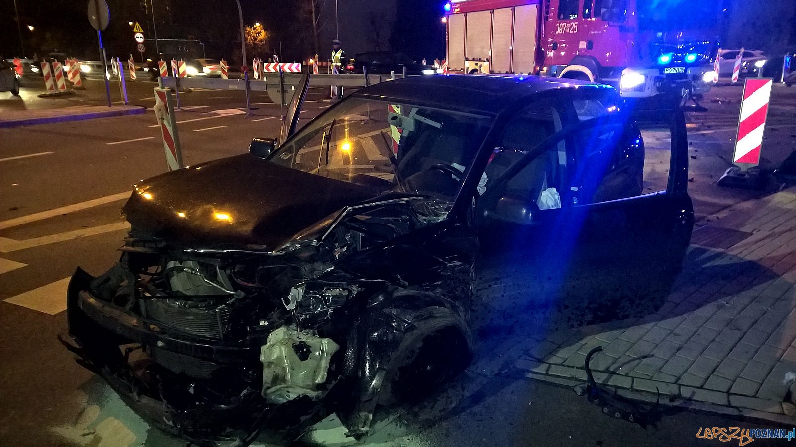 Wypadek przy Posnanii Foto: Straż Miejska Wypadek przy Posnanii Foto: Straż Miejska