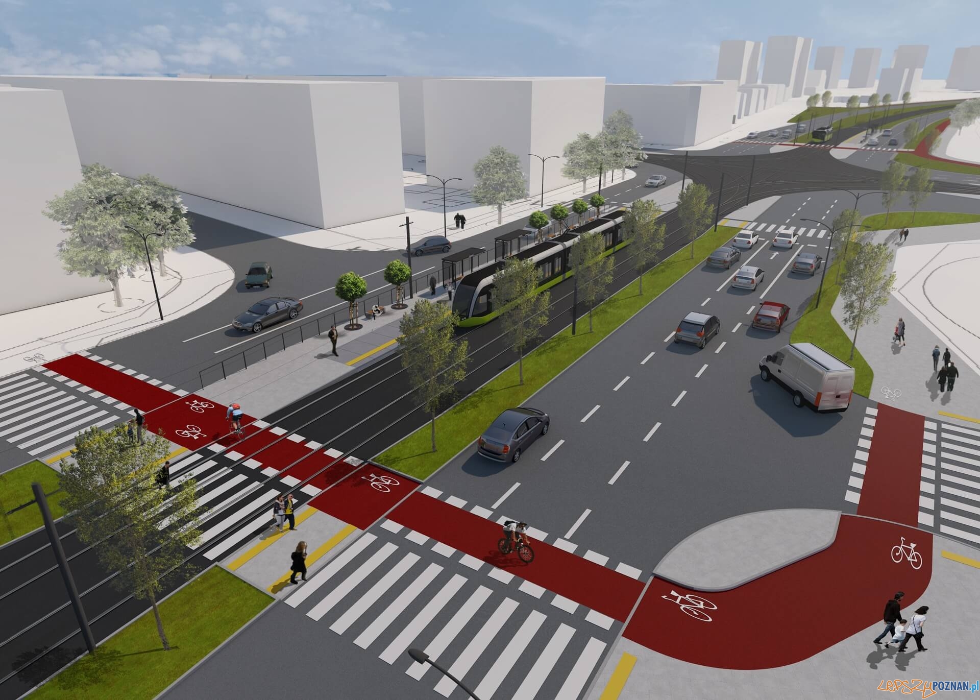 Projekt Copernicus - tramwaj na Osiedle Kopernika Foto: UMP Projekt Copernicus - tramwaj na Osiedle Kopernika Foto: UMP