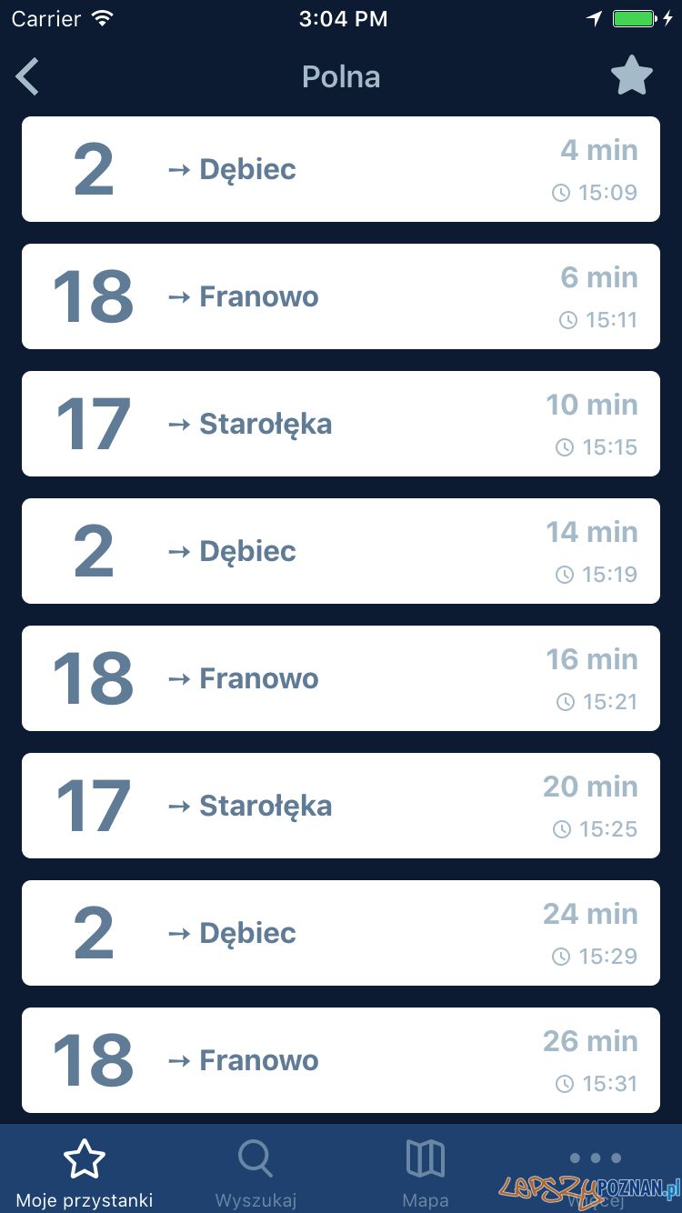 Gdzie ta bimba - rozkład jazdy w smartfonie Foto: Whalla Labs Gdzie ta bimba - rozkład jazdy w smartfonie Foto: Whalla Labs