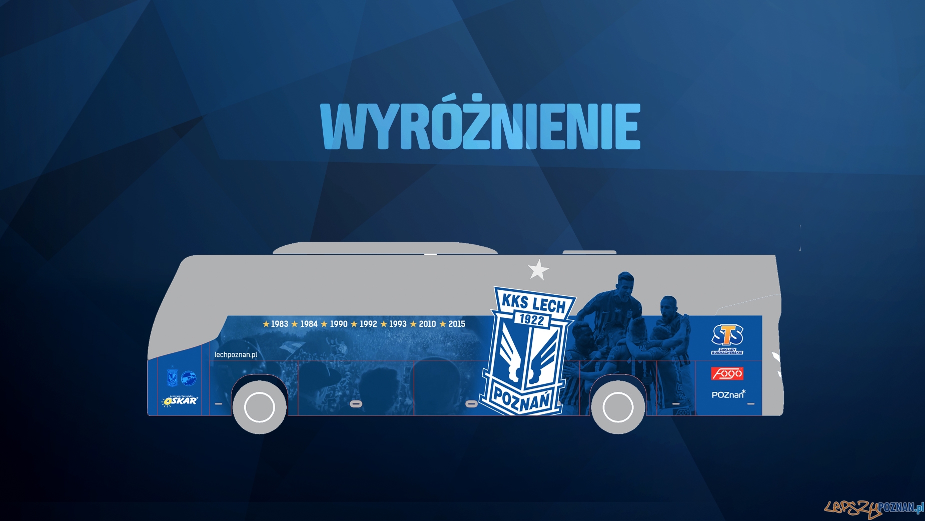 Lech poznań - okleina autokaru Foto: Lech Poznań / lechpoznan.pl Lech poznań - okleina autokaru Foto: Lech Poznań / lechpoznan.pl