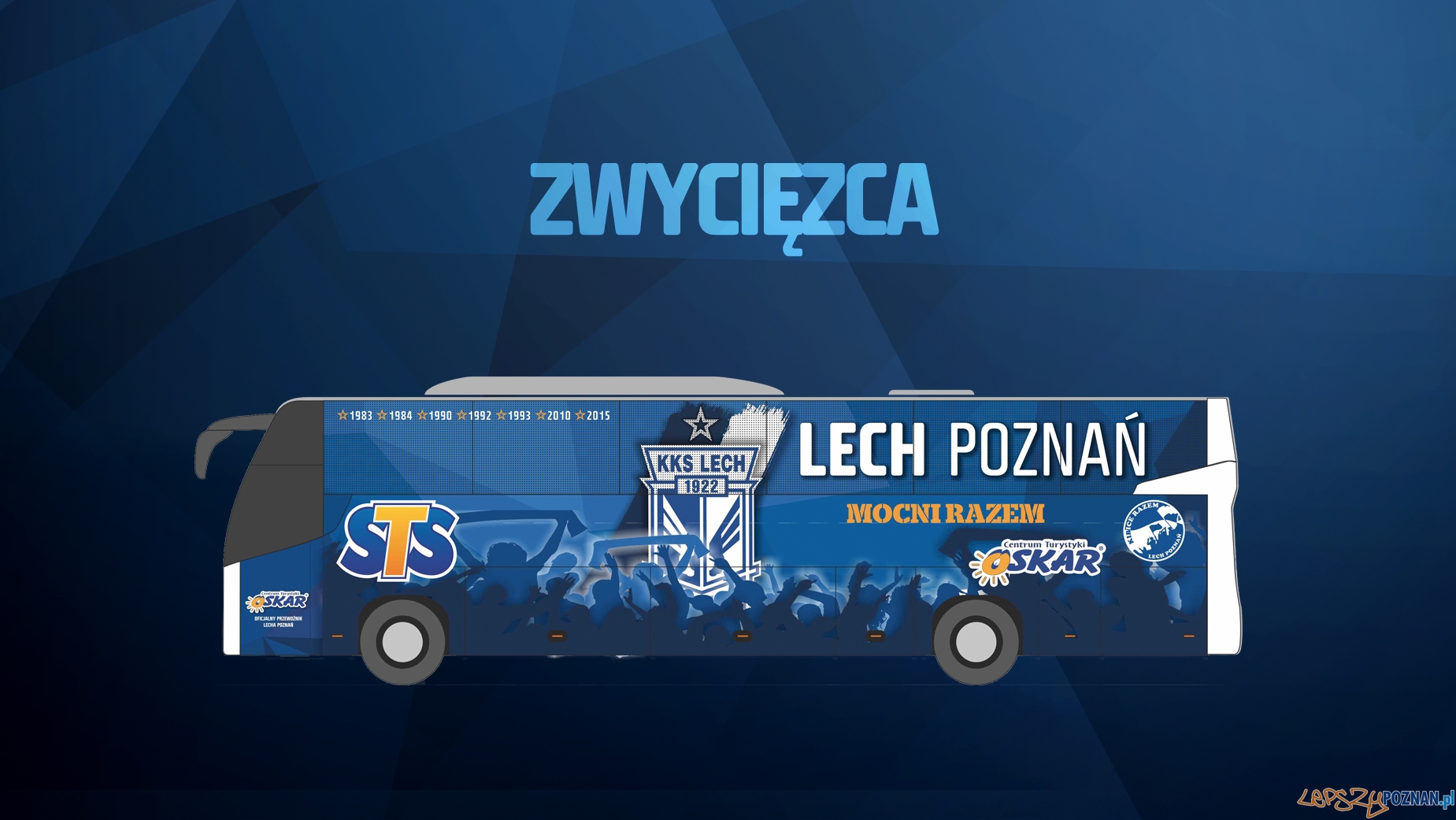 Lech poznań - okleina autokaru Foto: Lech Poznań / lechpoznan.pl Lech poznań - okleina autokaru Foto: Lech Poznań / lechpoznan.pl
