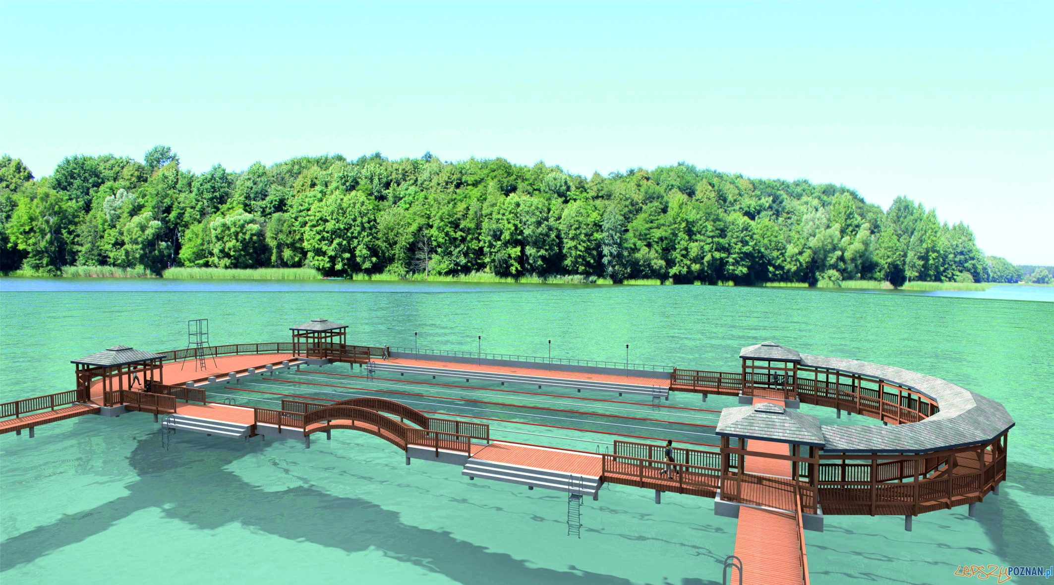 Zespół pomostów na jeziorze Biezdruchowo - wizualizacje Foto: Zespół pomostów na jeziorze Biezdruchowo - wizualizacje Foto: