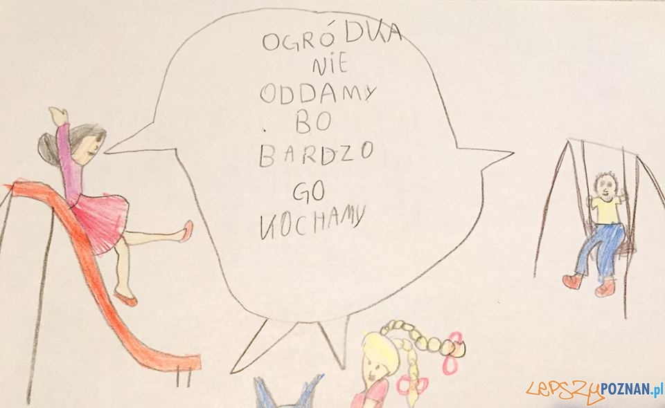 Obrazki w obronie Ogrodu Jordanowskiego Foto: Obrazki w obronie Ogrodu Jordanowskiego Foto: