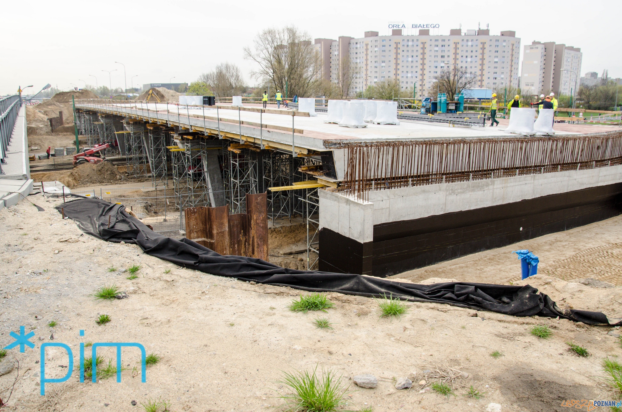 Estakada Katowicka - postęp prac - kwiecień 2017 Foto: Poznańskie Inwestycje Miejskie Estakada Katowicka - postęp prac - kwiecień 2017 Foto: Poznańskie Inwestycje Miejskie