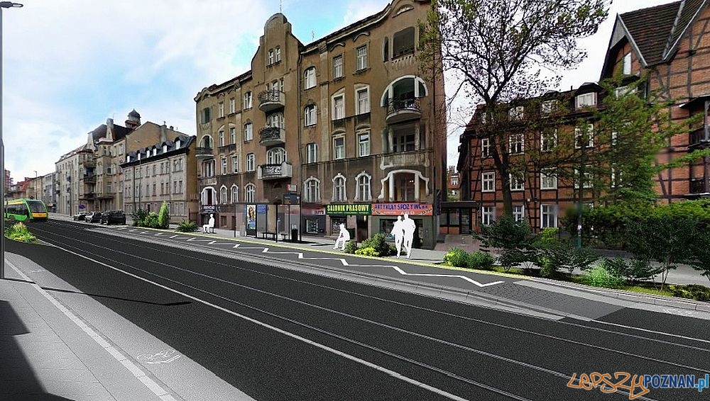 Wilda - przebudowa układu komunikacyjnego - wizualizacje Foto: ZDM Wilda - przebudowa układu komunikacyjnego - wizualizacje Foto: ZDM