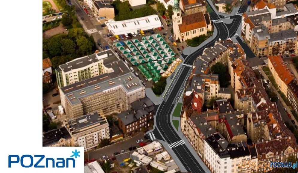 Wilda - przebudowa układu komunikacyjnego - wizualizacje Foto: ZDM Wilda - przebudowa układu komunikacyjnego - wizualizacje Foto: ZDM