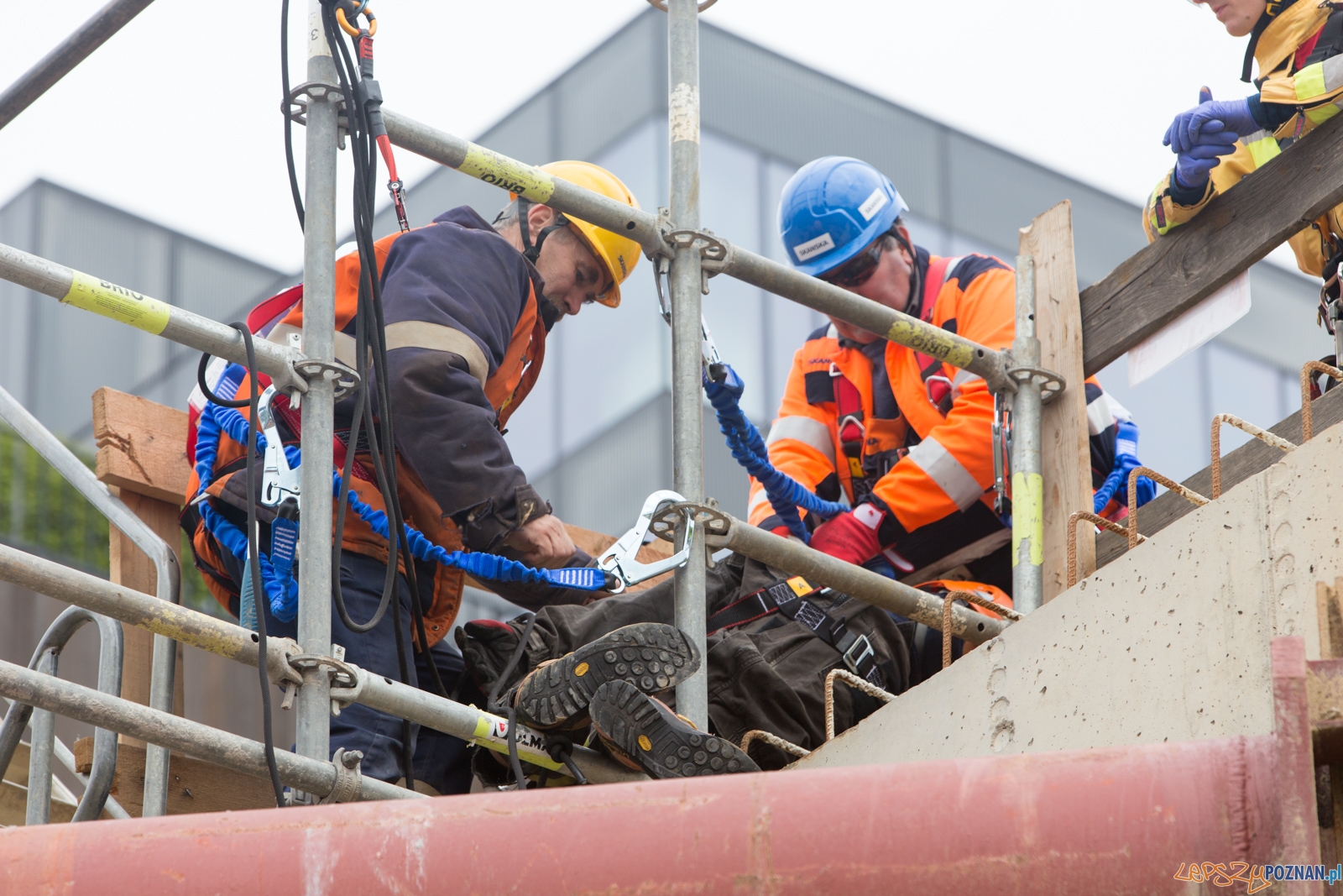 Tydzień bezpieczeństwa - szkolenie na terenie budowy Pixel 3 Foto: lepszyPOZNAN.pl / Piotr Rychter Tydzień bezpieczeństwa - szkolenie na terenie budowy Pixel 3 Foto: lepszyPOZNAN.pl / Piotr Rychter