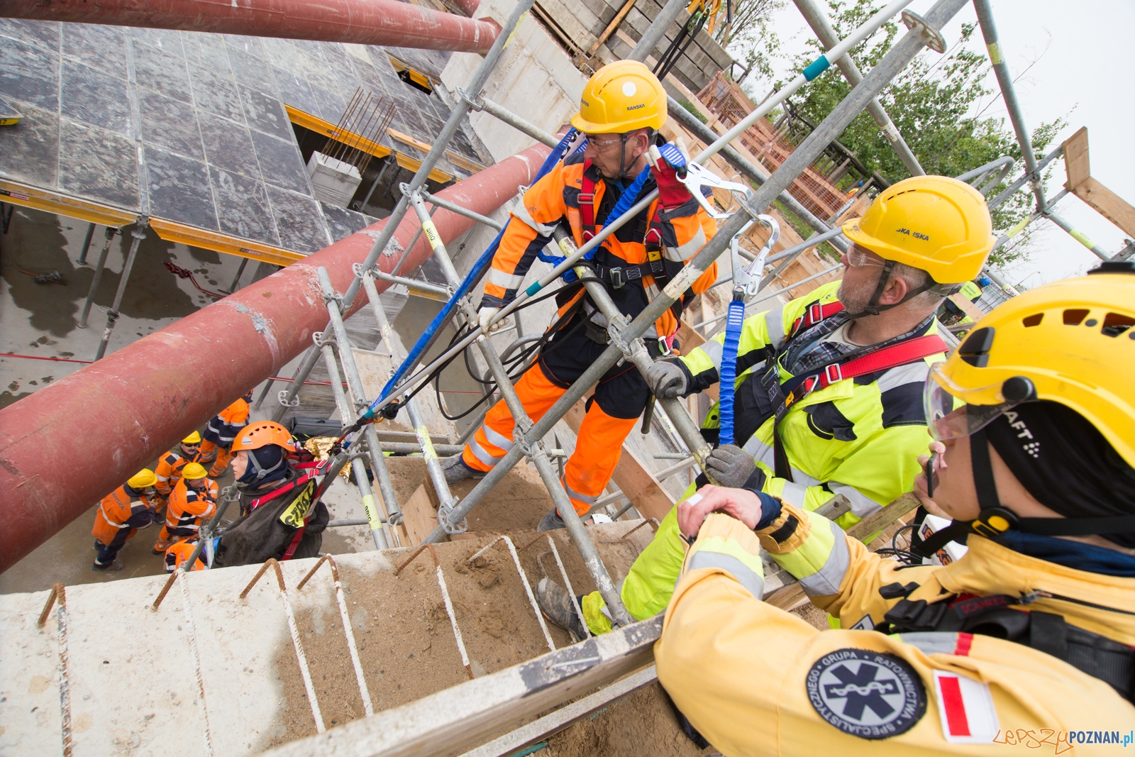 Tydzień bezpieczeństwa - szkolenie na terenie budowy Pixel 3 Foto: lepszyPOZNAN.pl / Piotr Rychter Tydzień bezpieczeństwa - szkolenie na terenie budowy Pixel 3 Foto: lepszyPOZNAN.pl / Piotr Rychter