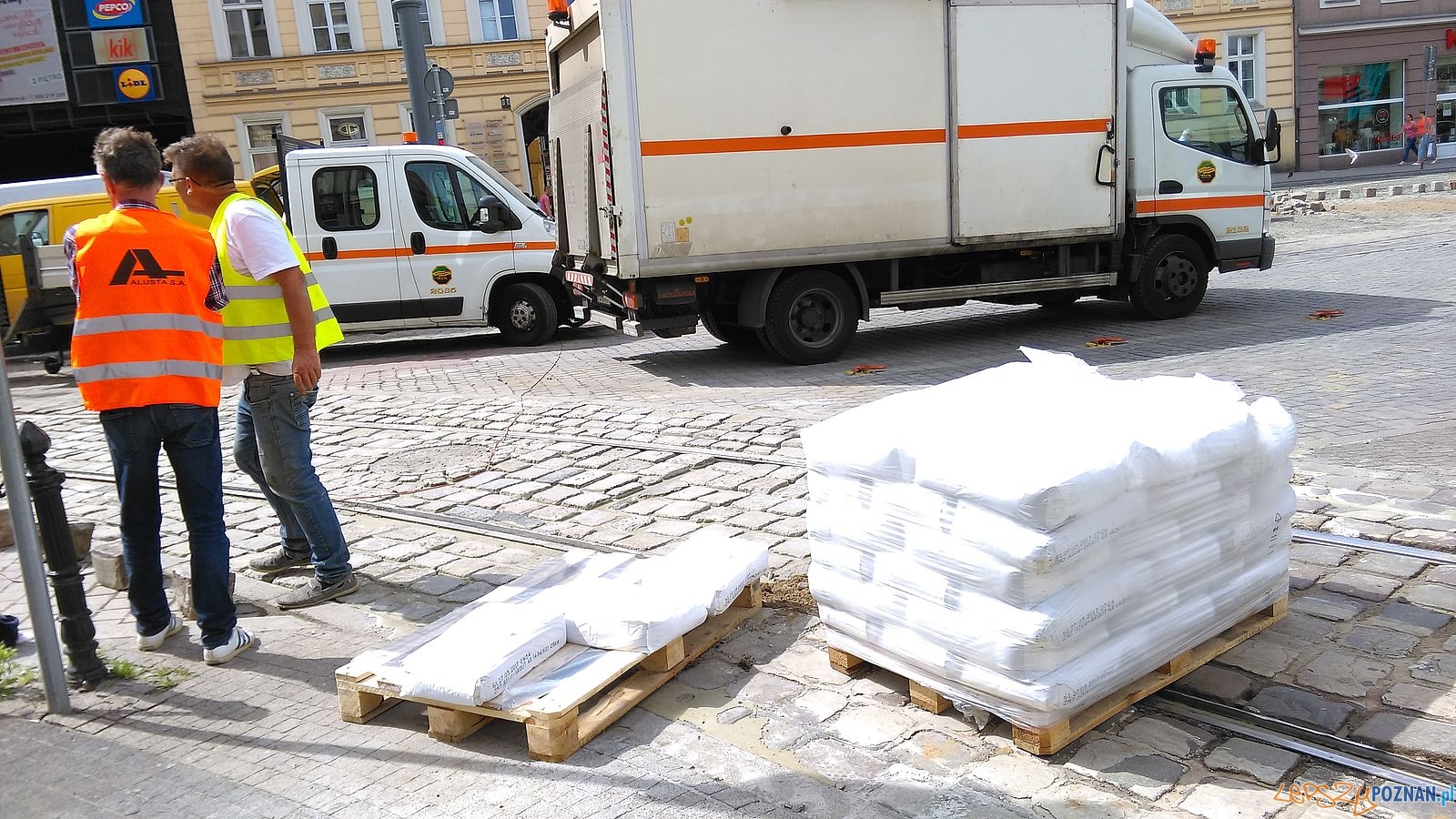 Aleje Marcinkowskiego - prace torowe (2) Foto: TD Aleje Marcinkowskiego - prace torowe (2) Foto: TD