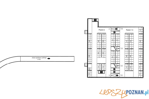 Parking park&ride Miłostowo - rzut projektu Foto: UMP Parking park&ride Miłostowo - rzut projektu Foto: UMP