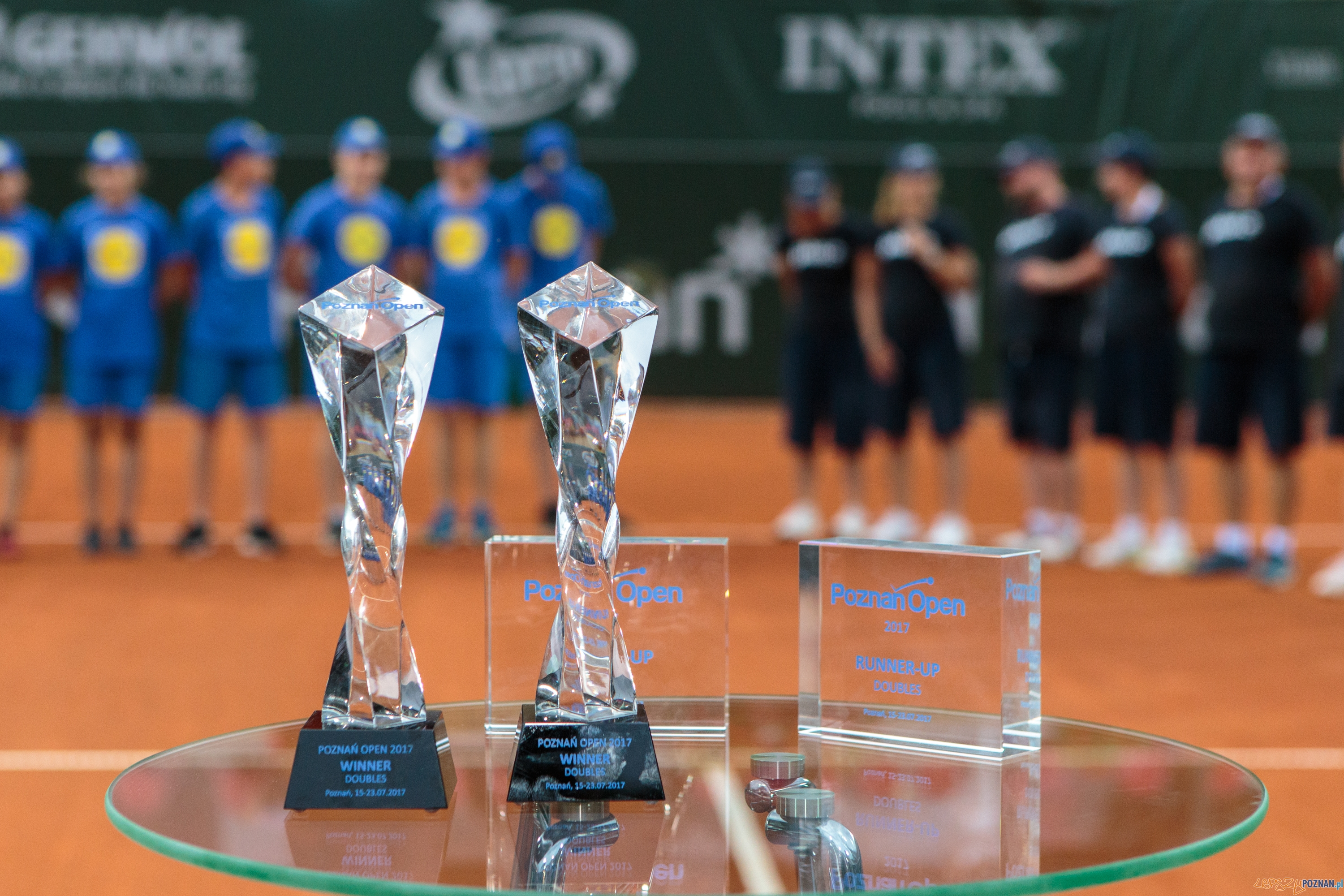 Wręczenie nagród finalistom turnieju deblowego Poznań Open 20 Foto: Pawel Rychter Wręczenie nagród finalistom turnieju deblowego Poznań Open 20 Foto: Pawel Rychter