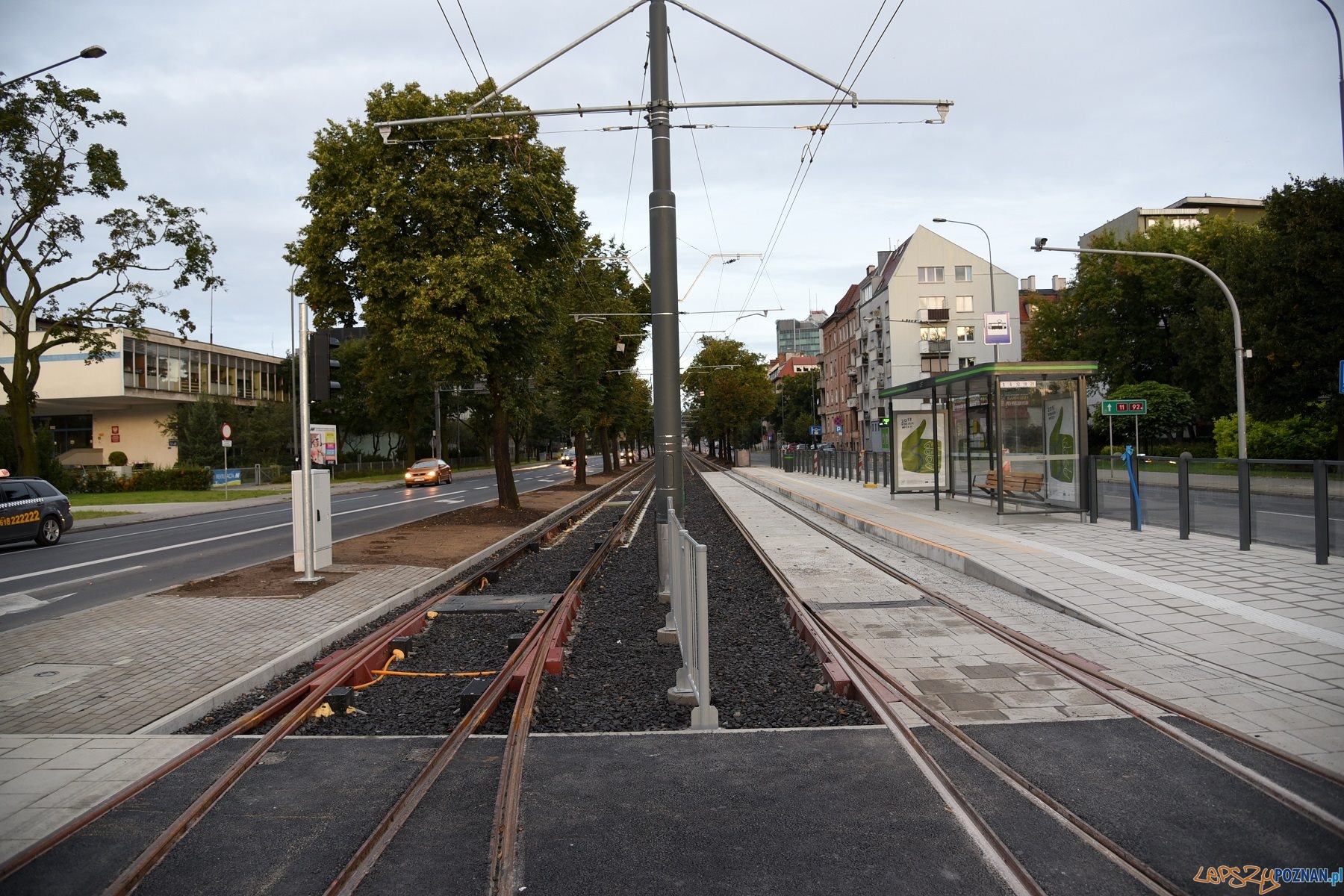 Wyremontowana trasa tramwajowa na Królowej Jadwigi Foto: UMP Wyremontowana trasa tramwajowa na Królowej Jadwigi Foto: UMP