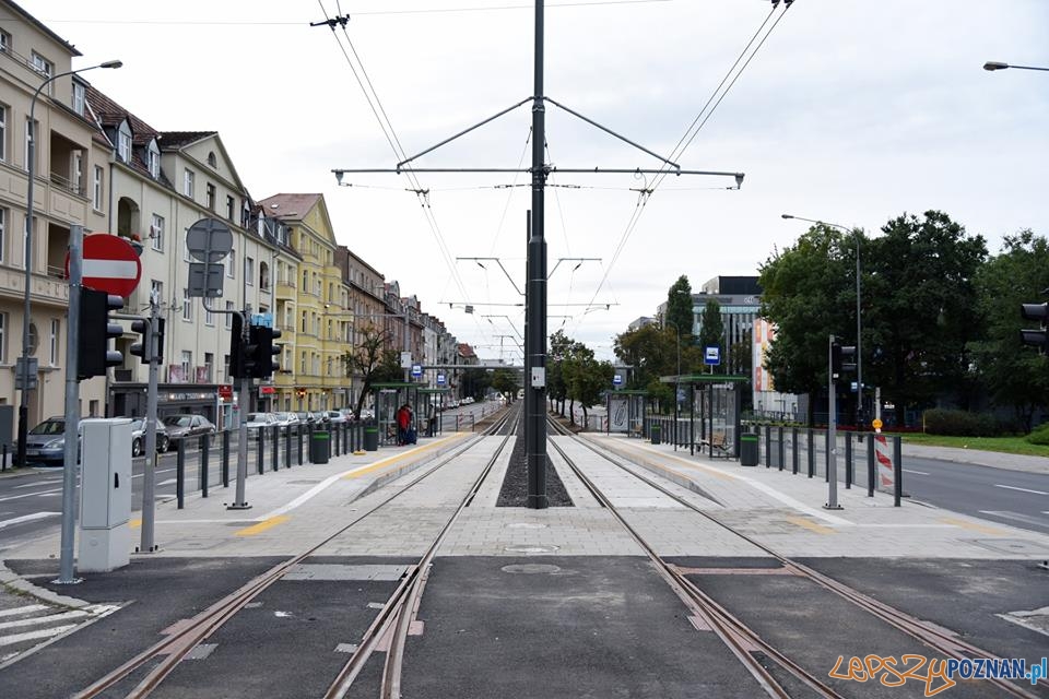 Wyremontowana trasa tramwajowa na Królowej Jadwigi Foto: UMP Wyremontowana trasa tramwajowa na Królowej Jadwigi Foto: UMP