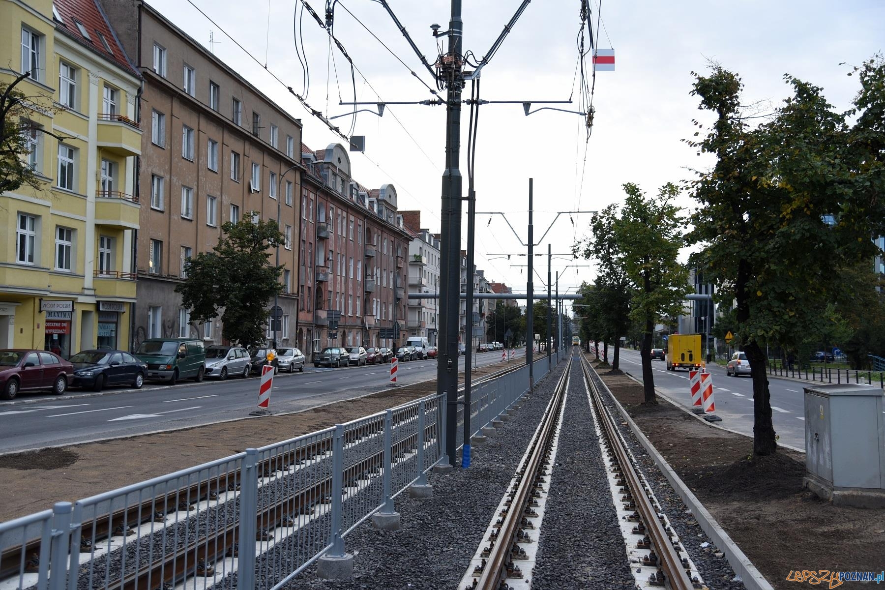 Wyremontowana trasa tramwajowa na Królowej Jadwigi Foto: UMP Wyremontowana trasa tramwajowa na Królowej Jadwigi Foto: UMP