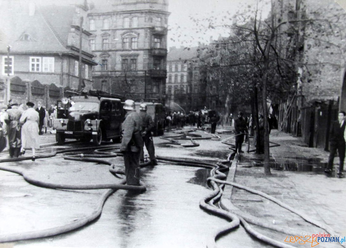 Mostowa 1958 - ćwiczenia straży pożarnej  Foto: fotopolska