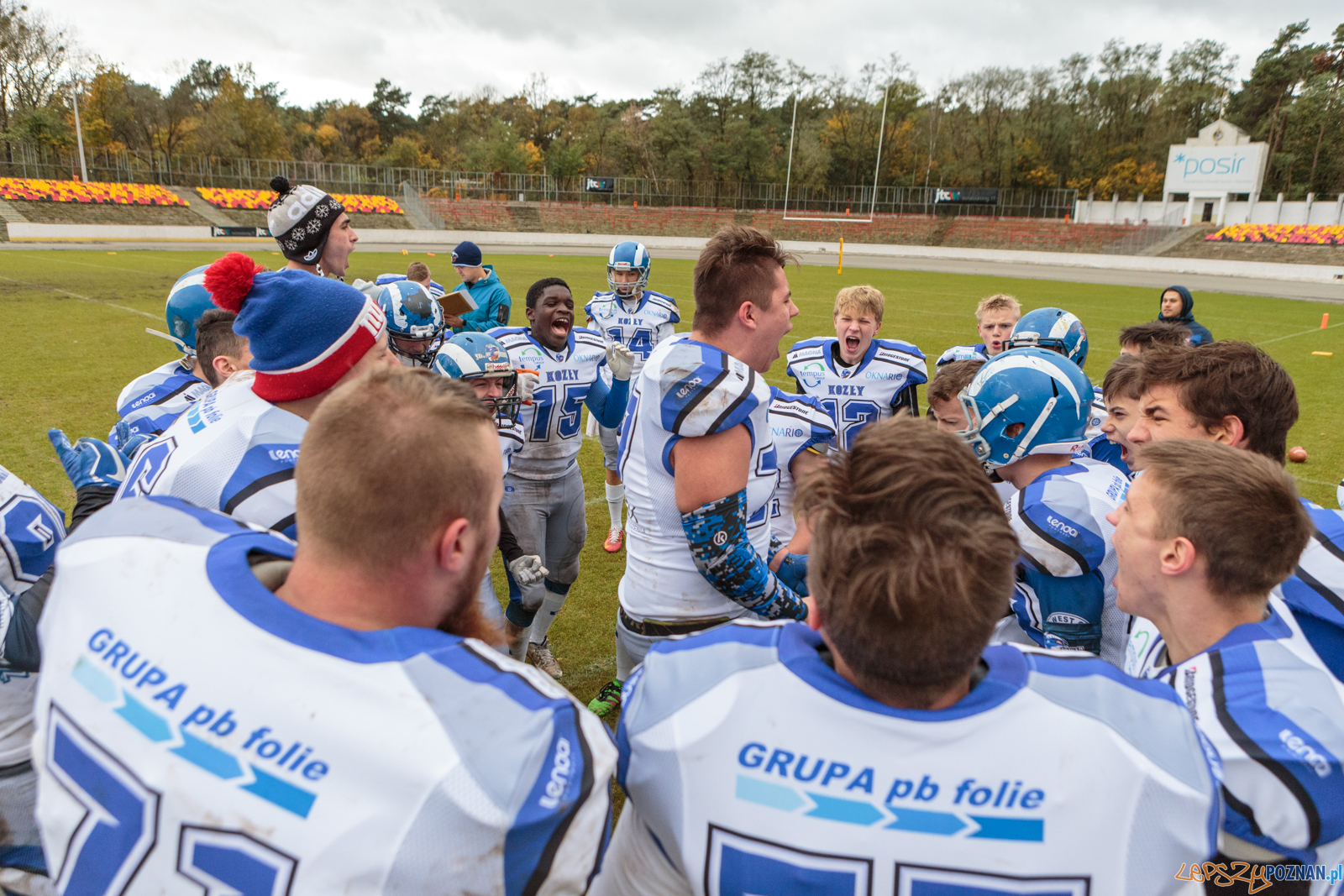 Półfinał MP U19: Kozły Poznań - Lowlanders Bialystok 22:0 - Foto: LepszyPOZNAN.pl / Paweł Rychter Półfinał MP U19: Kozły Poznań - Lowlanders Bialystok 22:0 - Foto: LepszyPOZNAN.pl / Paweł Rychter