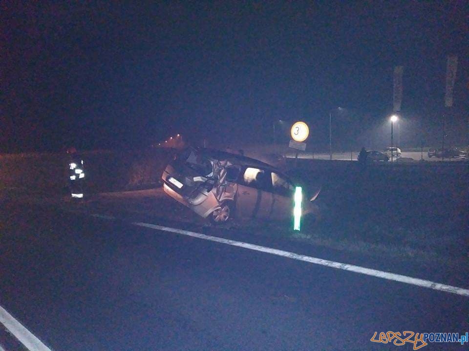 Zderzenie z autobusem Foto: OSP Pobiedziska Zderzenie z autobusem Foto: OSP Pobiedziska