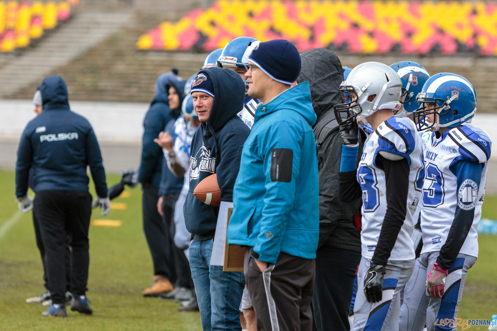 Półfinał MP U19: Kozły Poznań - Lowlanders Bialystok 22:0 - Foto: LepszyPOZNAN.pl / Paweł Rychter Półfinał MP U19: Kozły Poznań - Lowlanders Bialystok 22:0 - Foto: LepszyPOZNAN.pl / Paweł Rychter