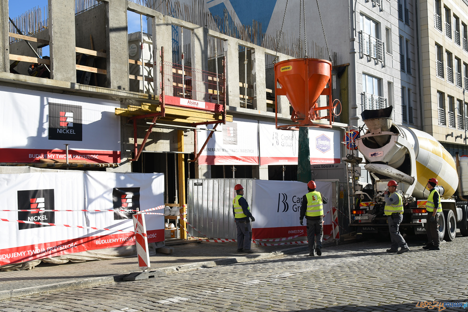 Trwa budowa nowego hotelu przy św. Marcinie Foto: UMP Trwa budowa nowego hotelu przy św. Marcinie Foto: UMP