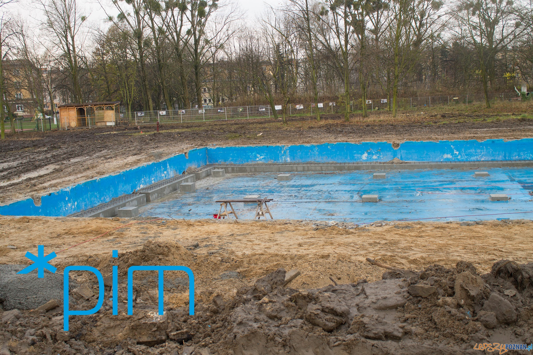 Trwa remont pływalni w parku Kasprowicza Foto: PIM Trwa remont pływalni w parku Kasprowicza Foto: PIM