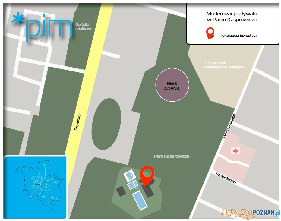 Trwa remont pływalni w parku Kasprowicza - plan sytuacyjny Foto: Trwa remont pływalni w parku Kasprowicza - plan sytuacyjny Foto: