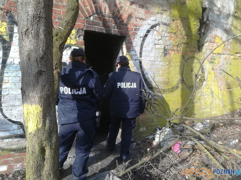 Policjanci u bezdomnych  Foto: 