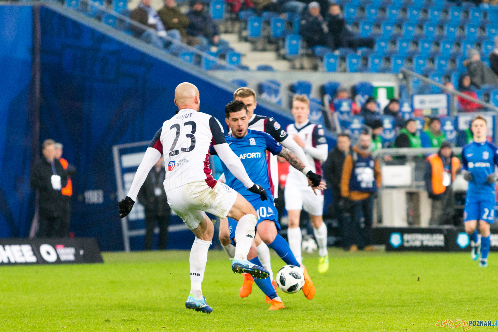 Lech Poznań - Pogoń Szczecin (Darko Jevtić, Jarosław Fojut) Foto: lepszyPOZNAN.pl/Piotr Rychter Lech Poznań - Pogoń Szczecin (Darko Jevtić, Jarosław Fojut) Foto: lepszyPOZNAN.pl/Piotr Rychter