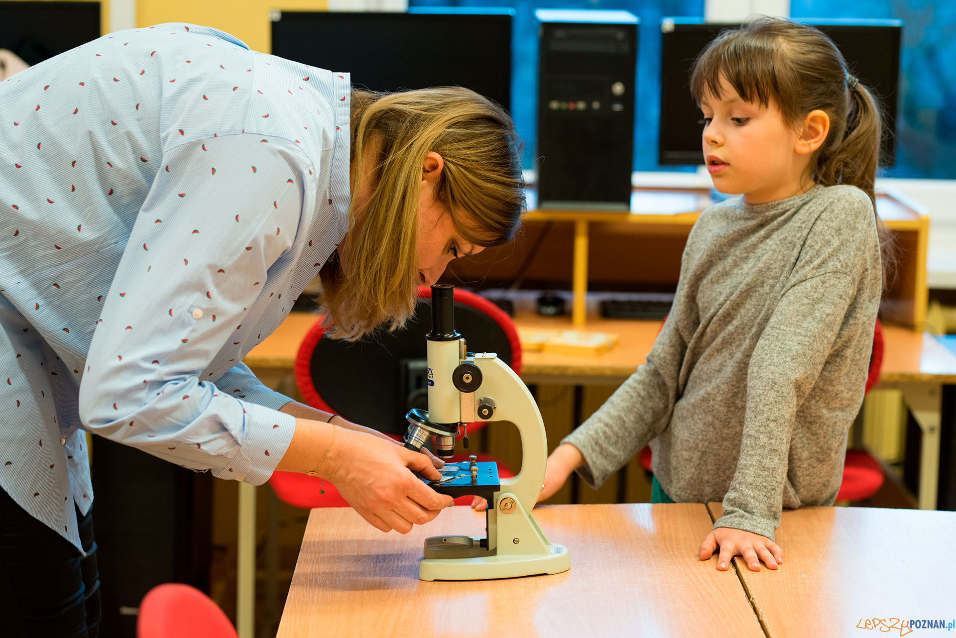 Szkolna noc naukowców Foto: MONIKA CZERWINSKA Szkolna noc naukowców Foto: MONIKA CZERWINSKA