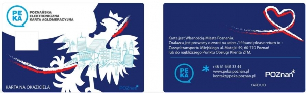 PEKA - projekty kart z okazji 100 lecia niepodległości Foto: ZTM / materiały prasowe PEKA - projekty kart z okazji 100 lecia niepodległości Foto: ZTM / materiały prasowe