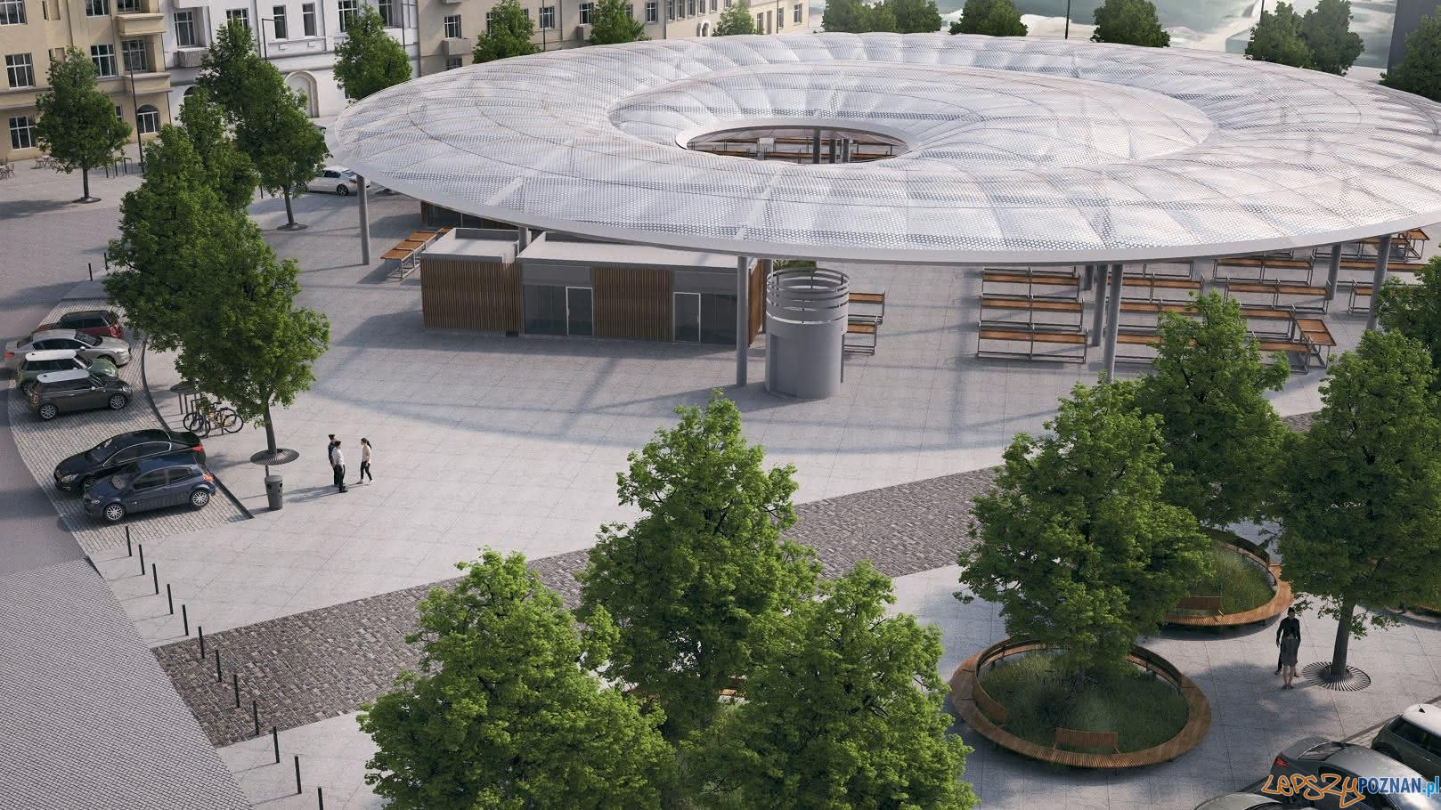 Rynek Łazarski po remoncie - wizualizacje Foto: Rynek Łazarski po remoncie - wizualizacje Foto: