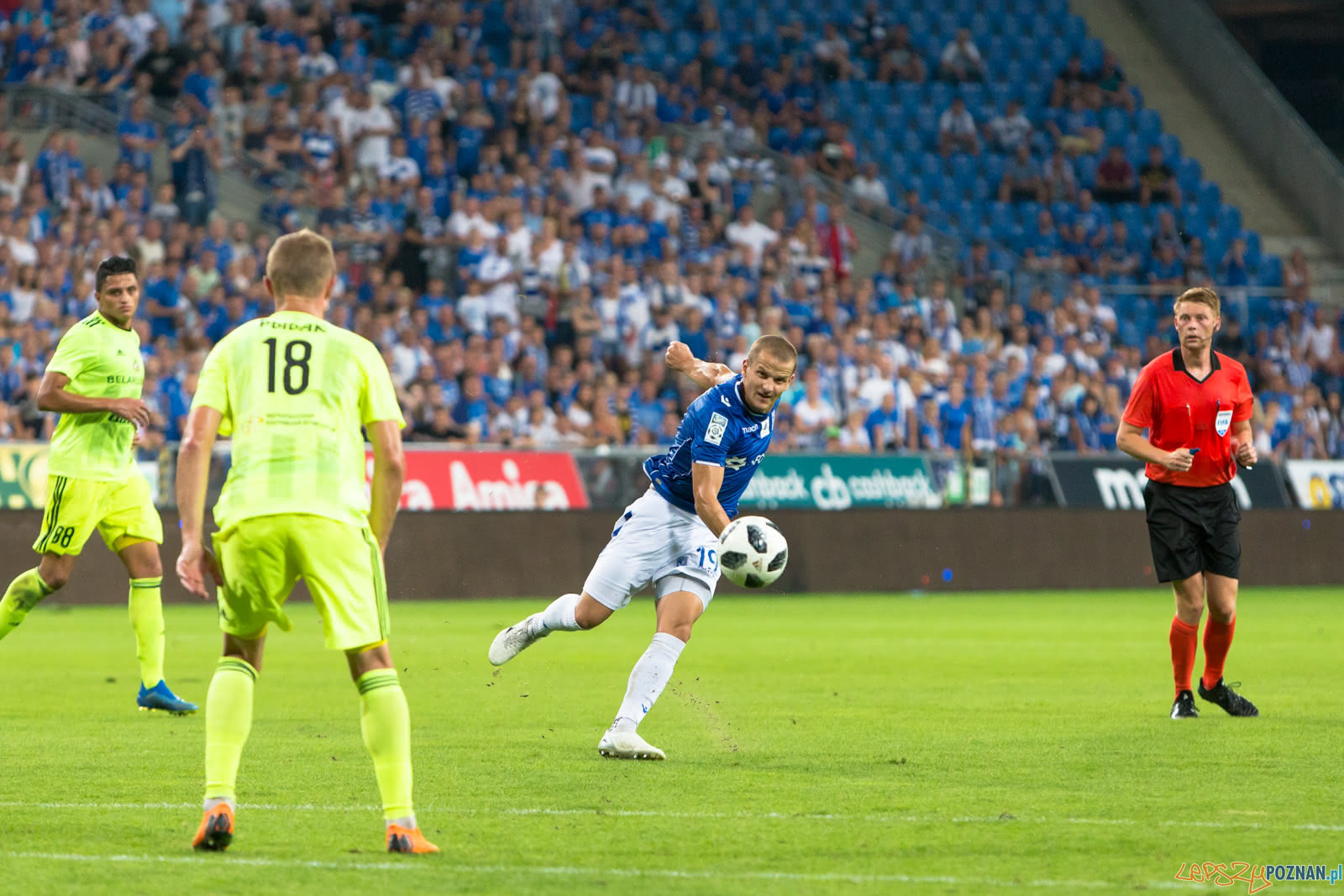 Lech Poznań - FC Shakhtyor Soligorsk (Tomasz Cywka) Foto: lepszyPOZNAN.pl/Piotr Rychter Lech Poznań - FC Shakhtyor Soligorsk (Tomasz Cywka) Foto: lepszyPOZNAN.pl/Piotr Rychter