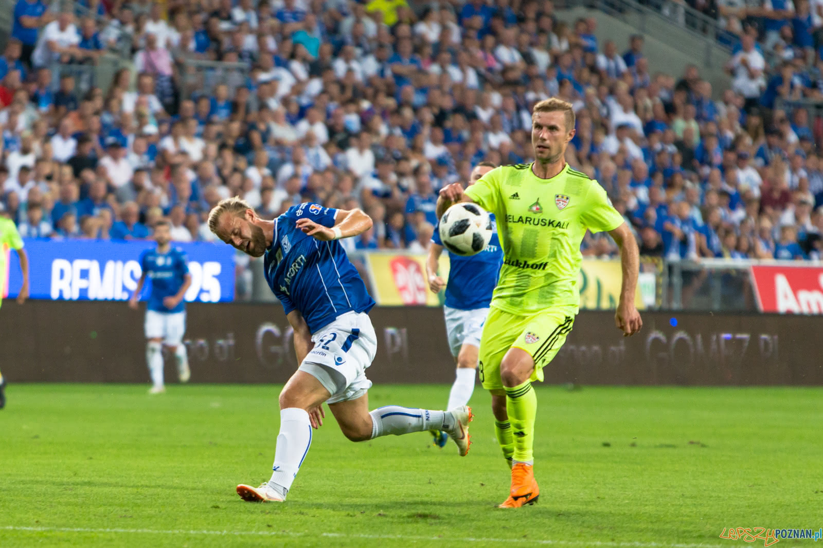 Lech Poznań - FC Shakhtyor Soligorsk (Christian Gytkjaer, Aleks Foto: lepszyPOZNAN.pl/Piotr Rychter Lech Poznań - FC Shakhtyor Soligorsk (Christian Gytkjaer, Aleks Foto: lepszyPOZNAN.pl/Piotr Rychter