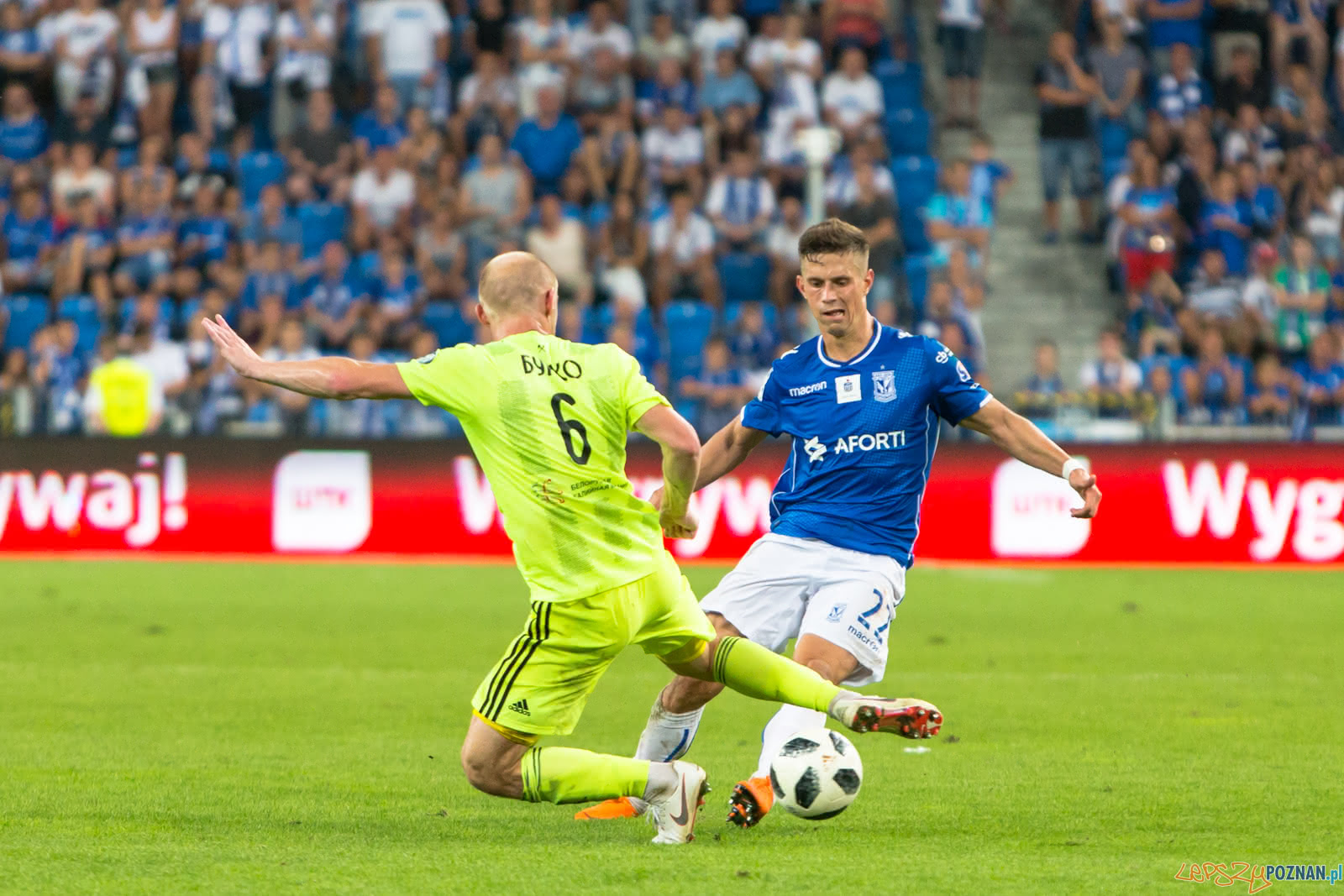 Lech Poznań - FC Shakhtyor Soligorsk (Vernon De Marco, Igor Bur Foto: lepszyPOZNAN.pl/Piotr Rychter Lech Poznań - FC Shakhtyor Soligorsk (Vernon De Marco, Igor Bur Foto: lepszyPOZNAN.pl/Piotr Rychter