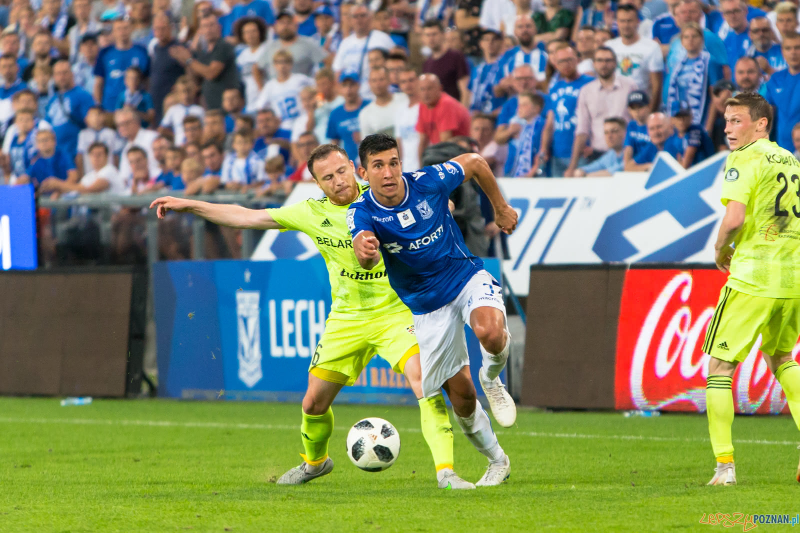 Lech Poznań - FC Shakhtyor Soligorsk (Vernon De Marco, Igor Bur Foto: lepszyPOZNAN.pl/Piotr Rychter Lech Poznań - FC Shakhtyor Soligorsk (Vernon De Marco, Igor Bur Foto: lepszyPOZNAN.pl/Piotr Rychter