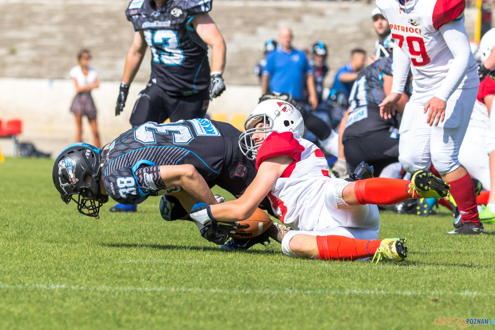 LFA J: Patrioci Poznan - Miners Wałbrzych 22:0 - Golęcin - Poz Foto: LepszyPOZNAN.pl / Paweł Rychter LFA J: Patrioci Poznan - Miners Wałbrzych 22:0 - Golęcin - Poz Foto: LepszyPOZNAN.pl / Paweł Rychter